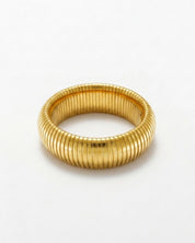Dansk Copenhagen Courage semi elastic bracelet in waterproof 18k gold plated stainless steel