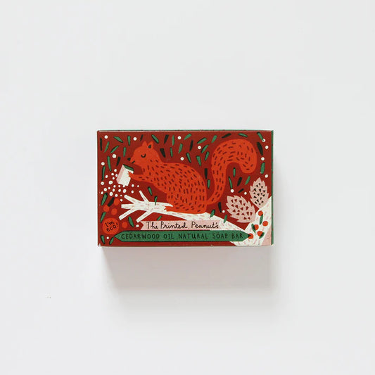 The Every Space Cedarwood Soap bar with cedarwood essential oil by The Printed Peanut