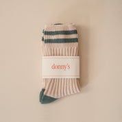 Varsity Knit Socks in Beach Break