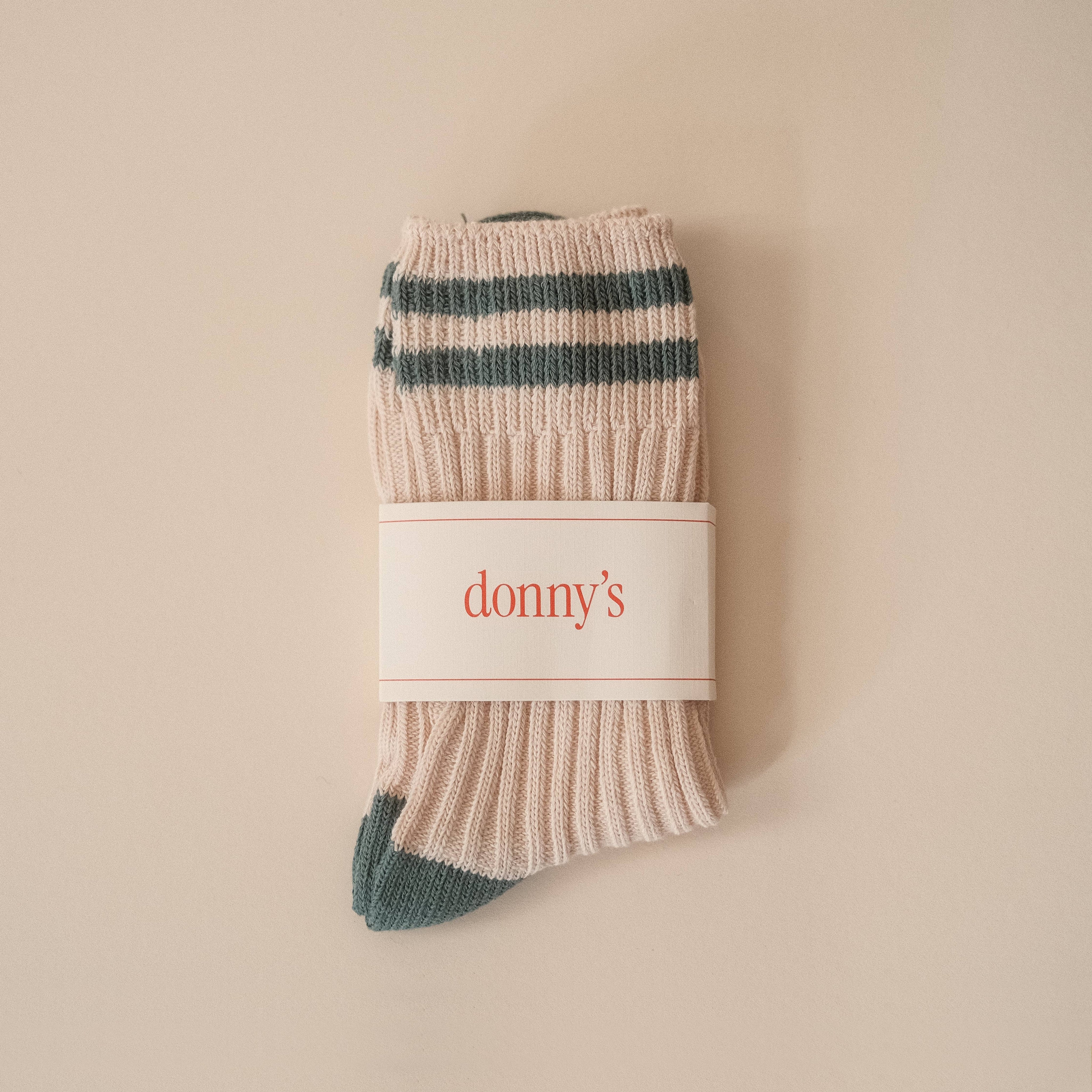 Varsity Knit Socks in Beach Break