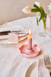 Scallop Candle Holder | Pink