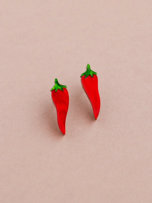 Chilli Pepper Studs