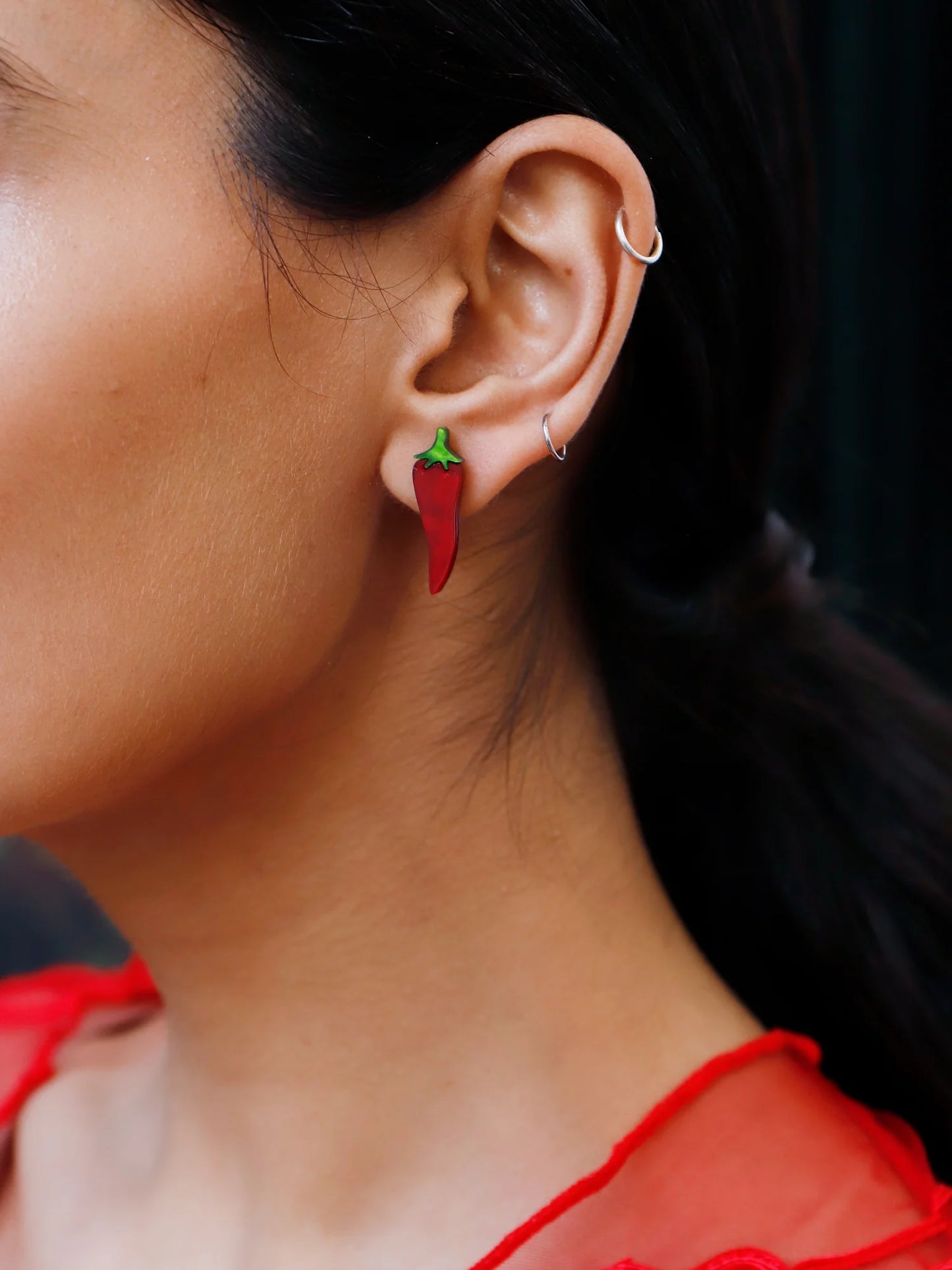 Chilli Pepper Studs