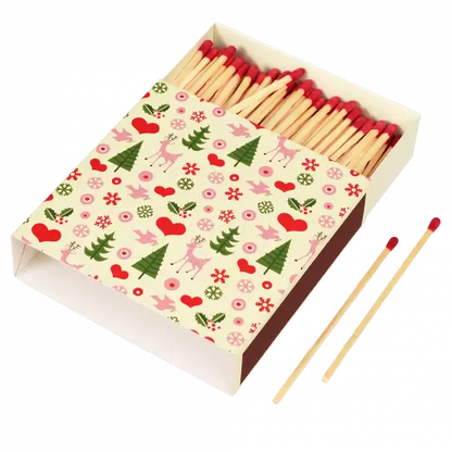 The Every Space festive Christmas Box of Matches with 125 long matches by Rex London