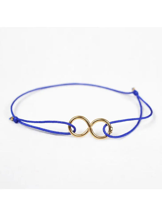 Cobolt Blue Gold Infinity Friendship Bracelet