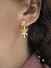 'Coco' Gold Star Earrings
