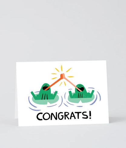 Congrats! Frogs Card
