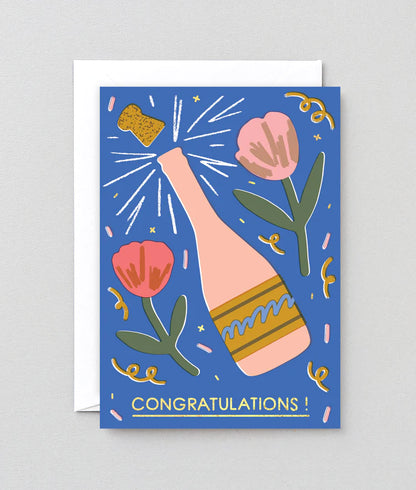 Congratulations Champagne Card