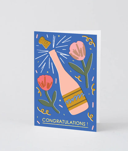 Congratulations Champagne Card