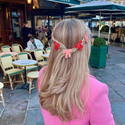 Red Bow Hair Clip