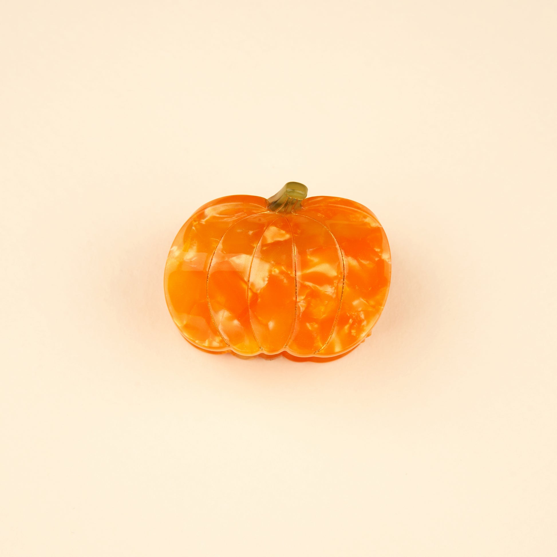 Pumpkin Mini Hair Claw by Coucou Suzette, further view