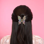White Butterfly Hair Claw by Coucou Suzette, further view