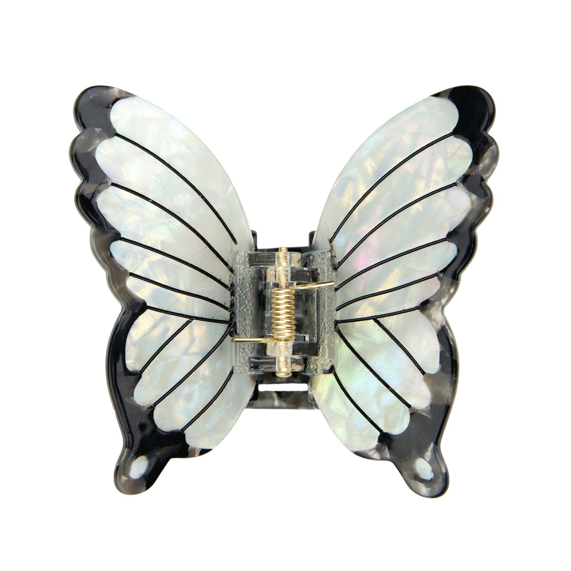 White Butterfly Hair Claw by Coucou Suzette, further view