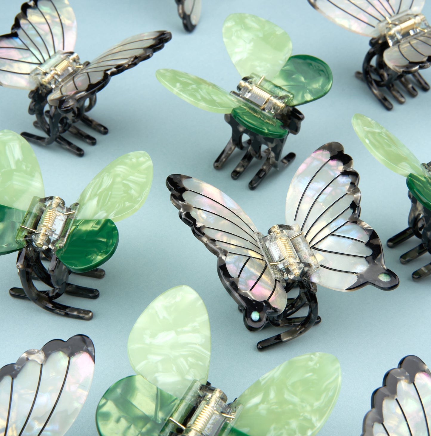 White Butterfly Hair Claw by Coucou Suzette, further view