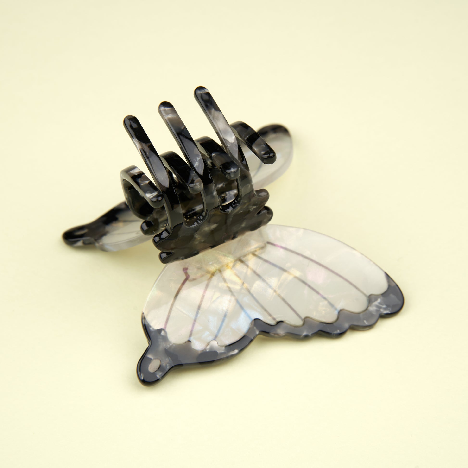 White Butterfly Hair Claw by Coucou Suzette, further view