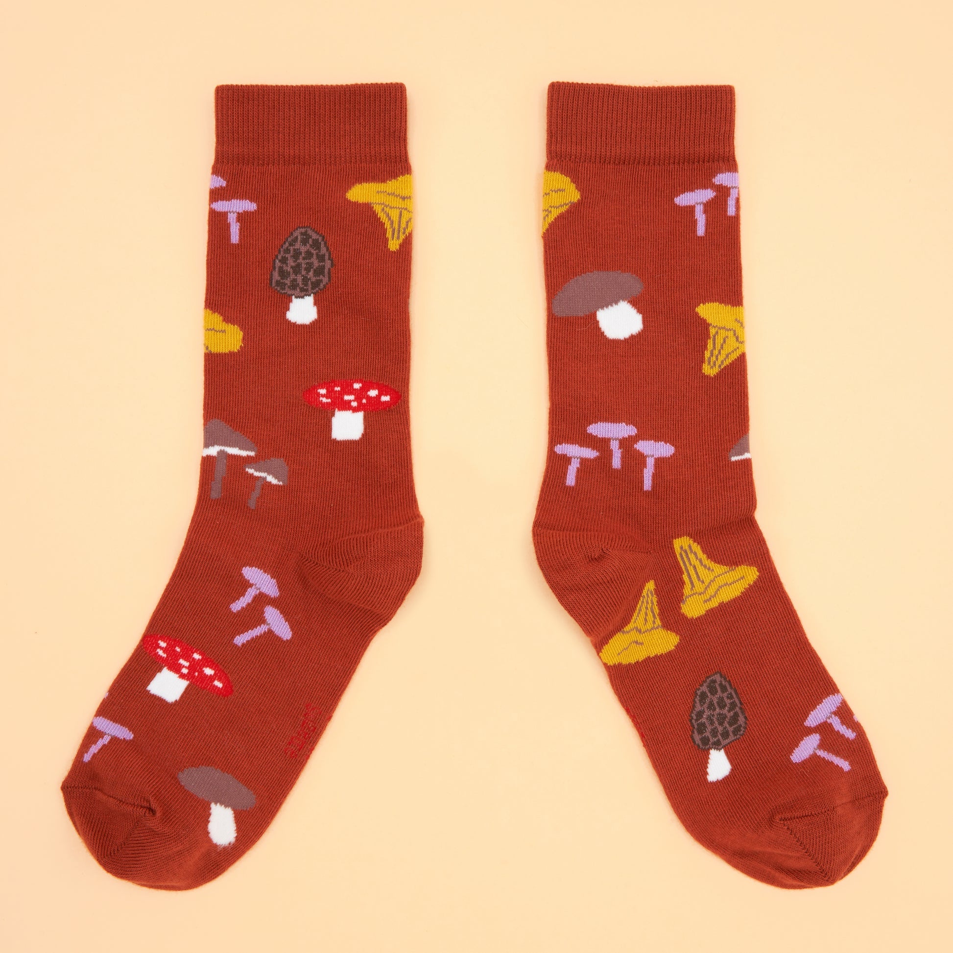 Mushroom Picking Socks by Coucou Suzette, further view