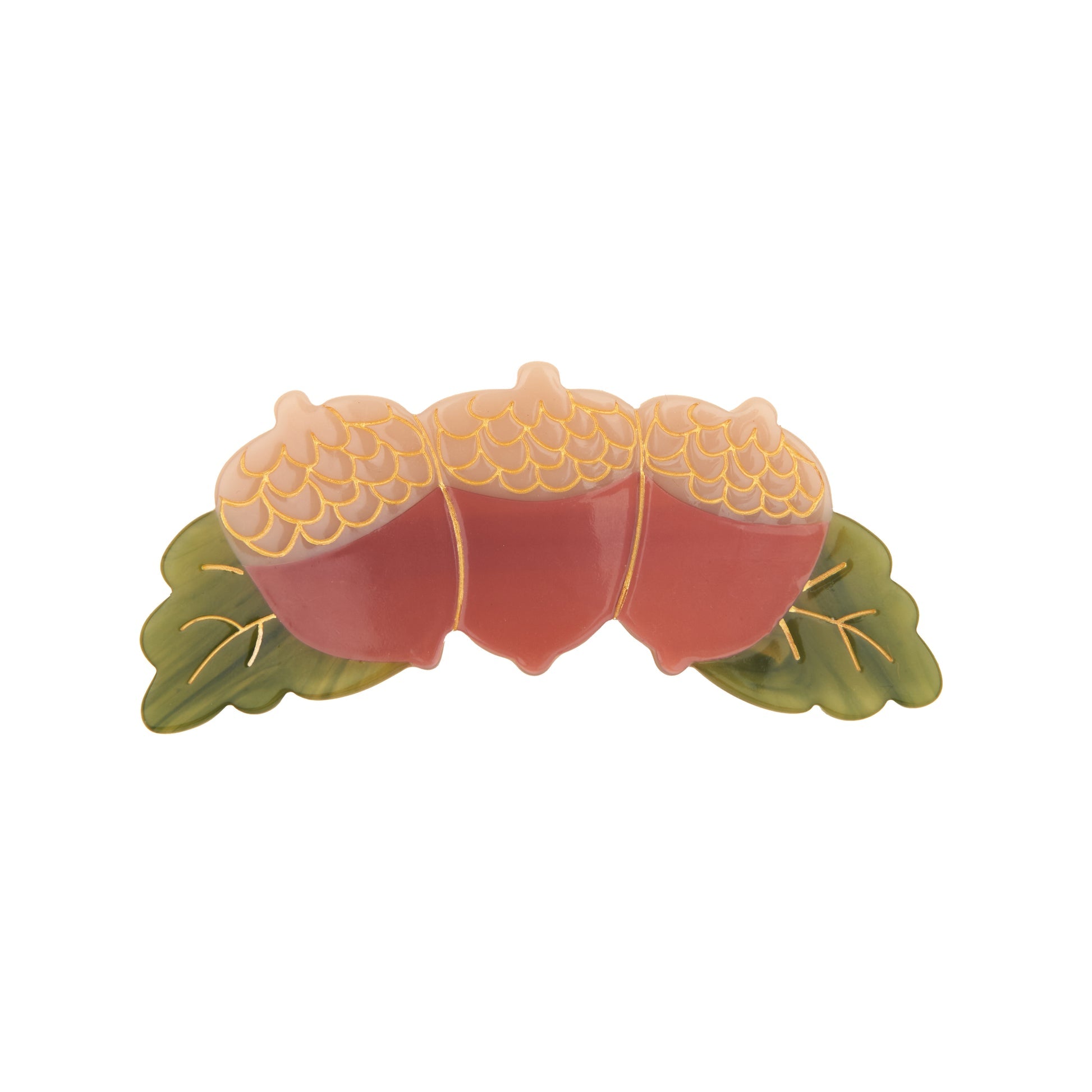 Acorns French Barrette by Coucou Suzette, further view