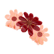 Pink Flowers Trio Hair Claw by Coucou Suzette, further view