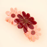 Pink Flowers Trio Hair Claw