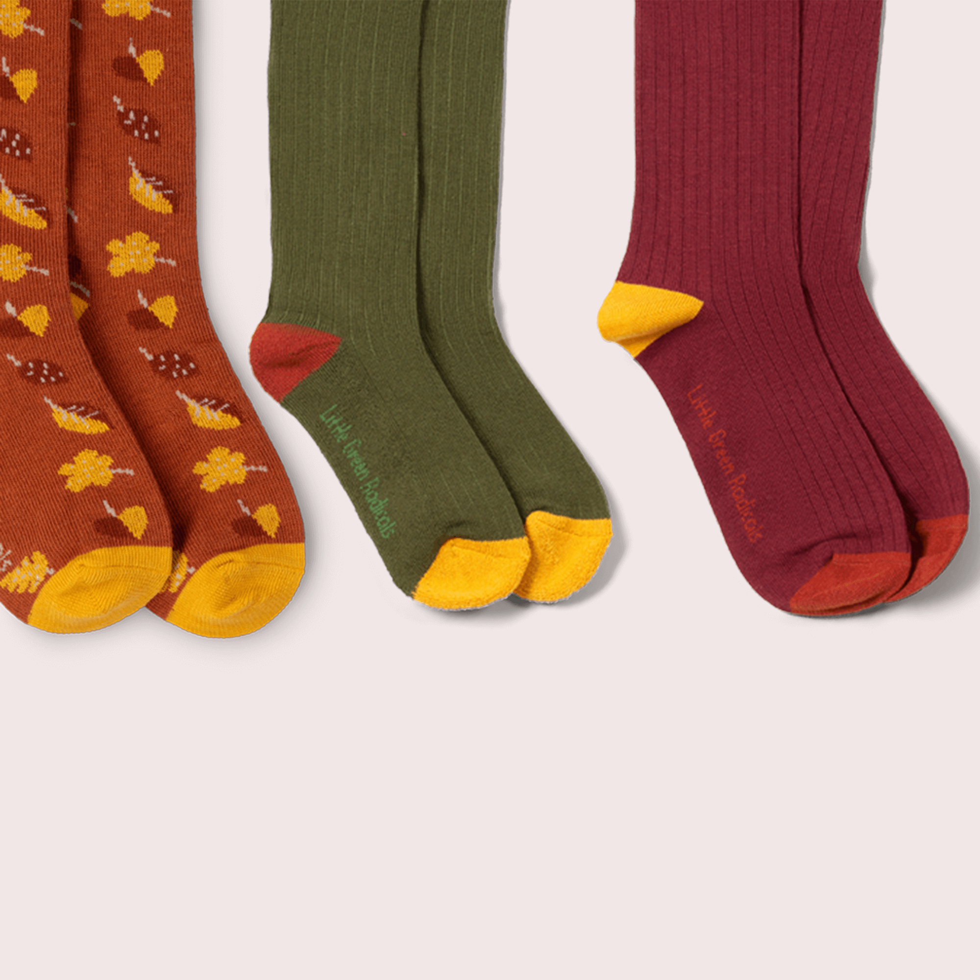 Golden Leaves Ankle Socks | 5 Pack