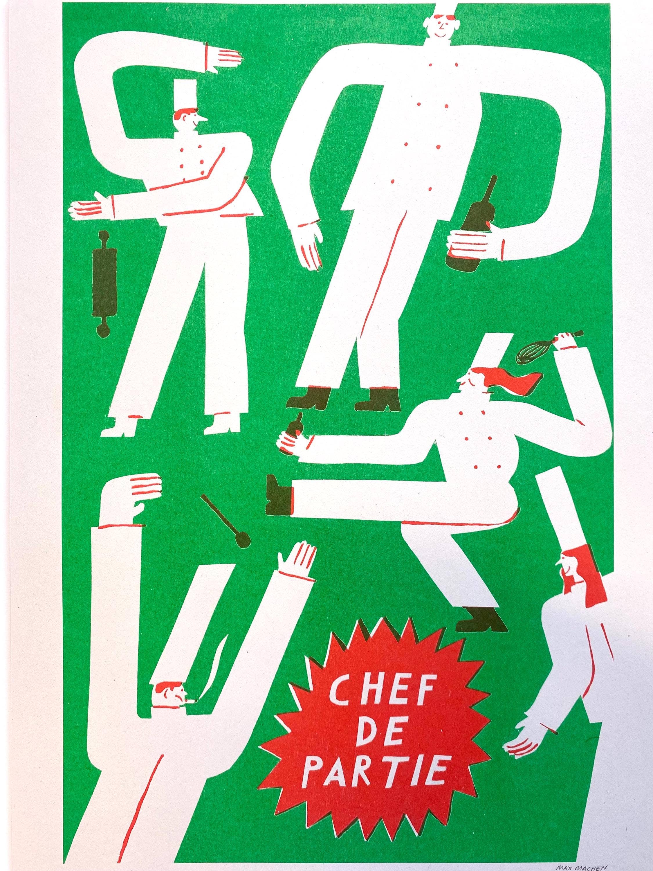 Chef de Partie | Riso print A3