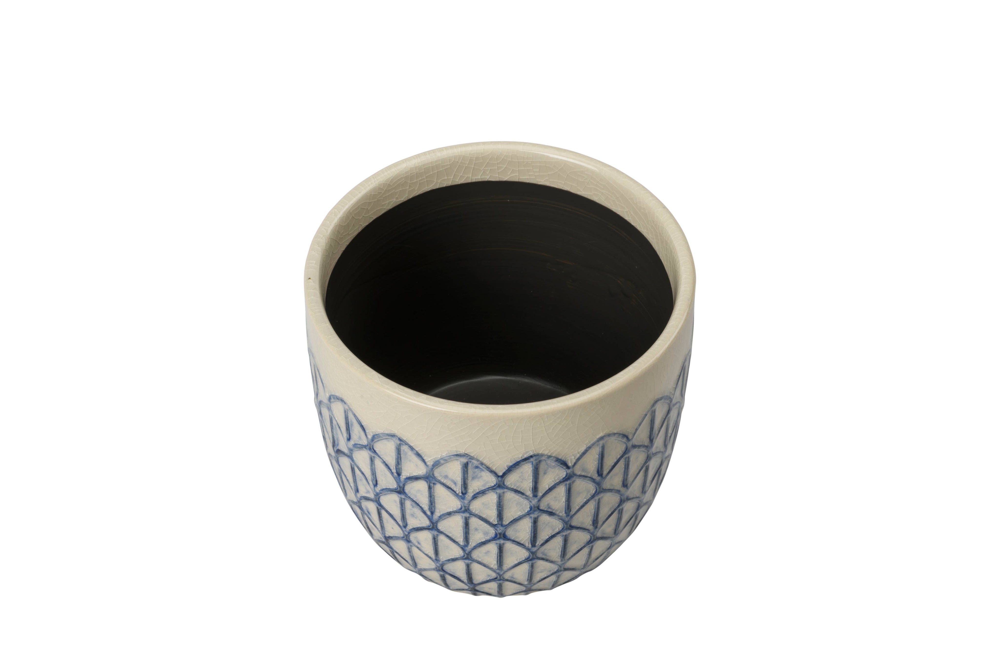 Crème Geo Plant Pot