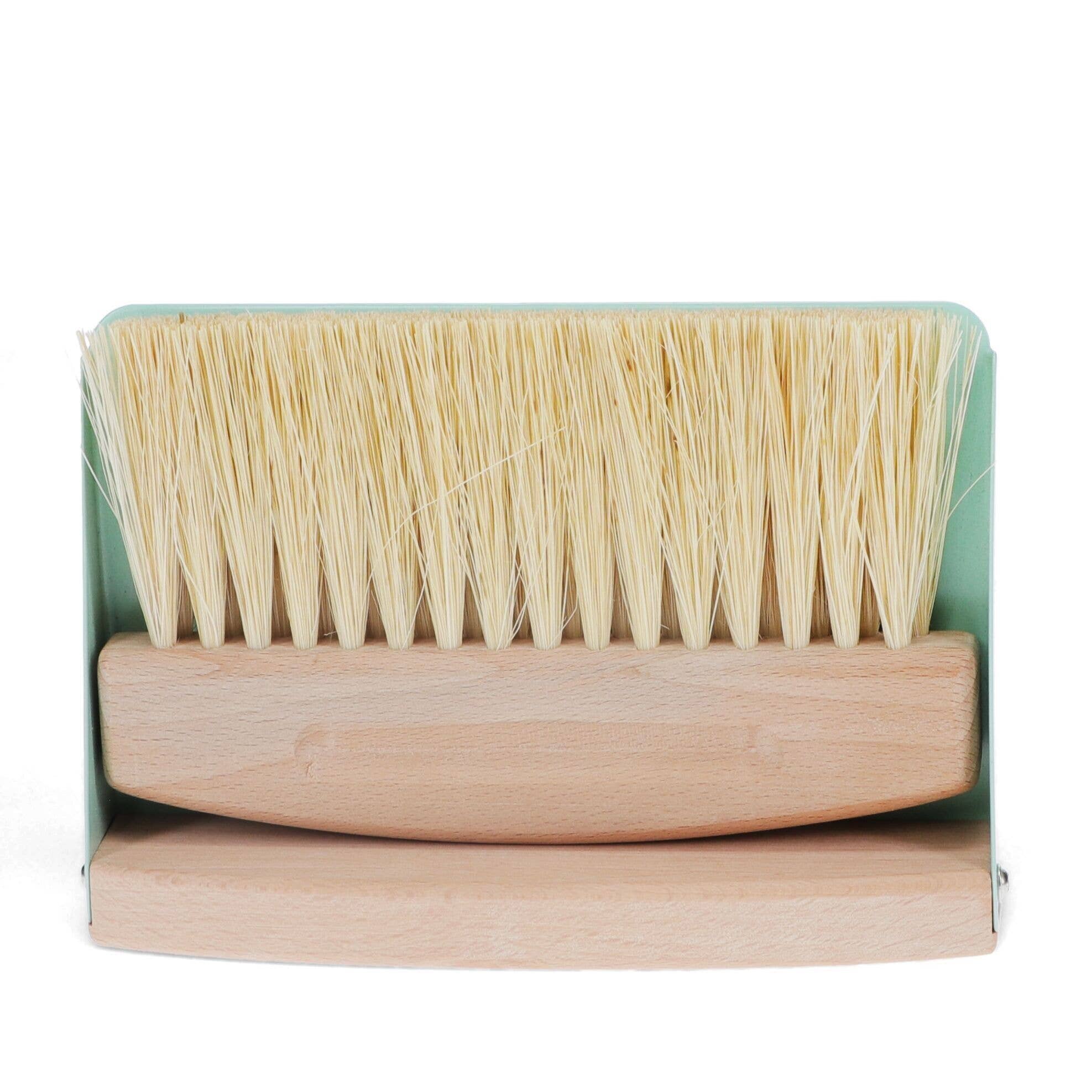 Table Brush & Pan Set | Wooden, Pistachio Green