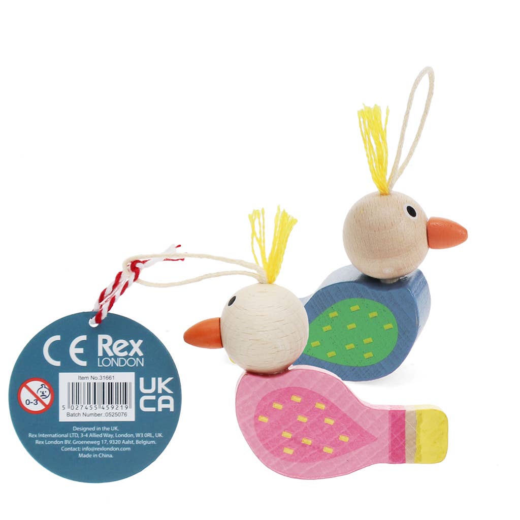 Ko-ko wooden bird whistles