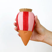Olla Plant Waterer | Pink & Red Stripe