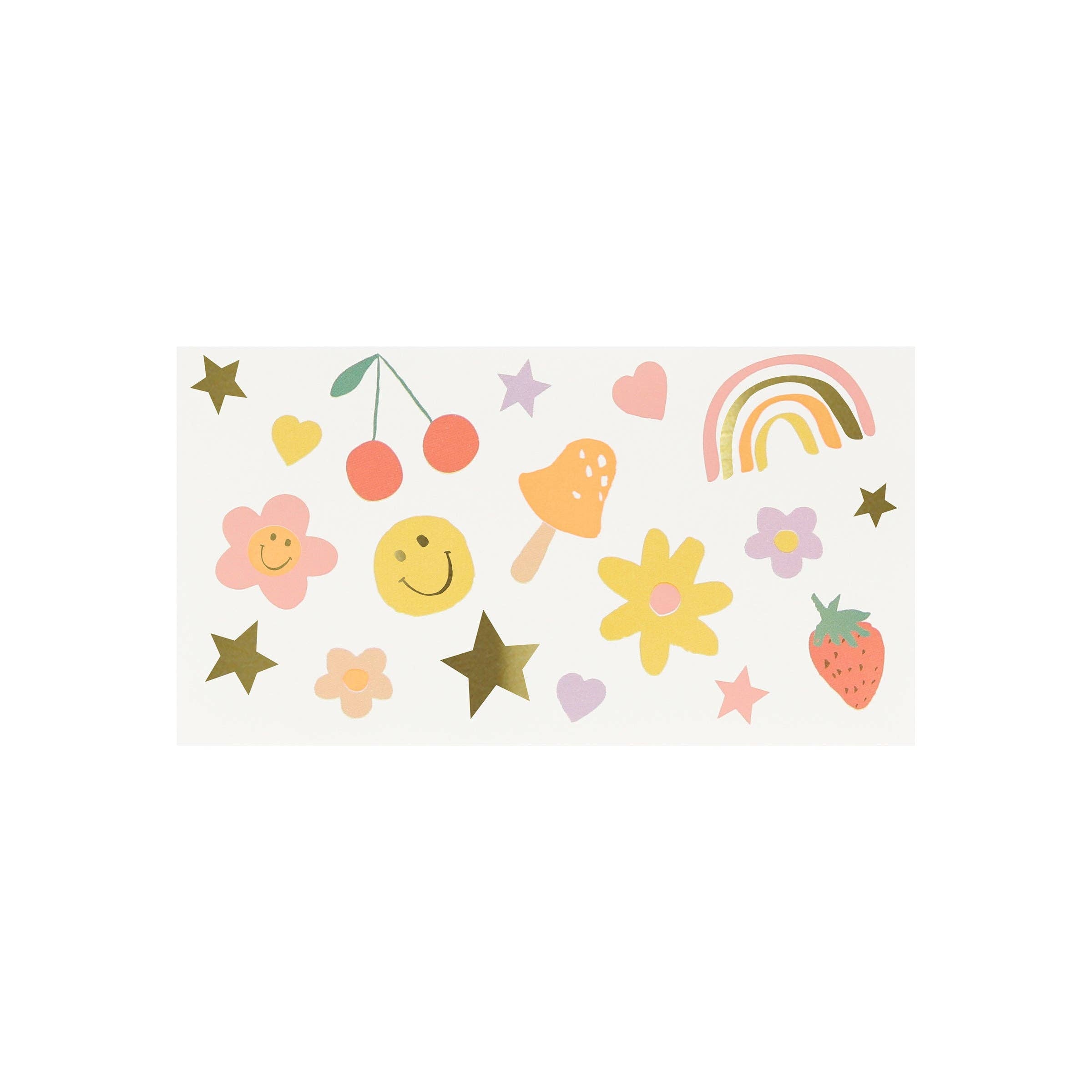 Happy Icons Temporary Tattoos