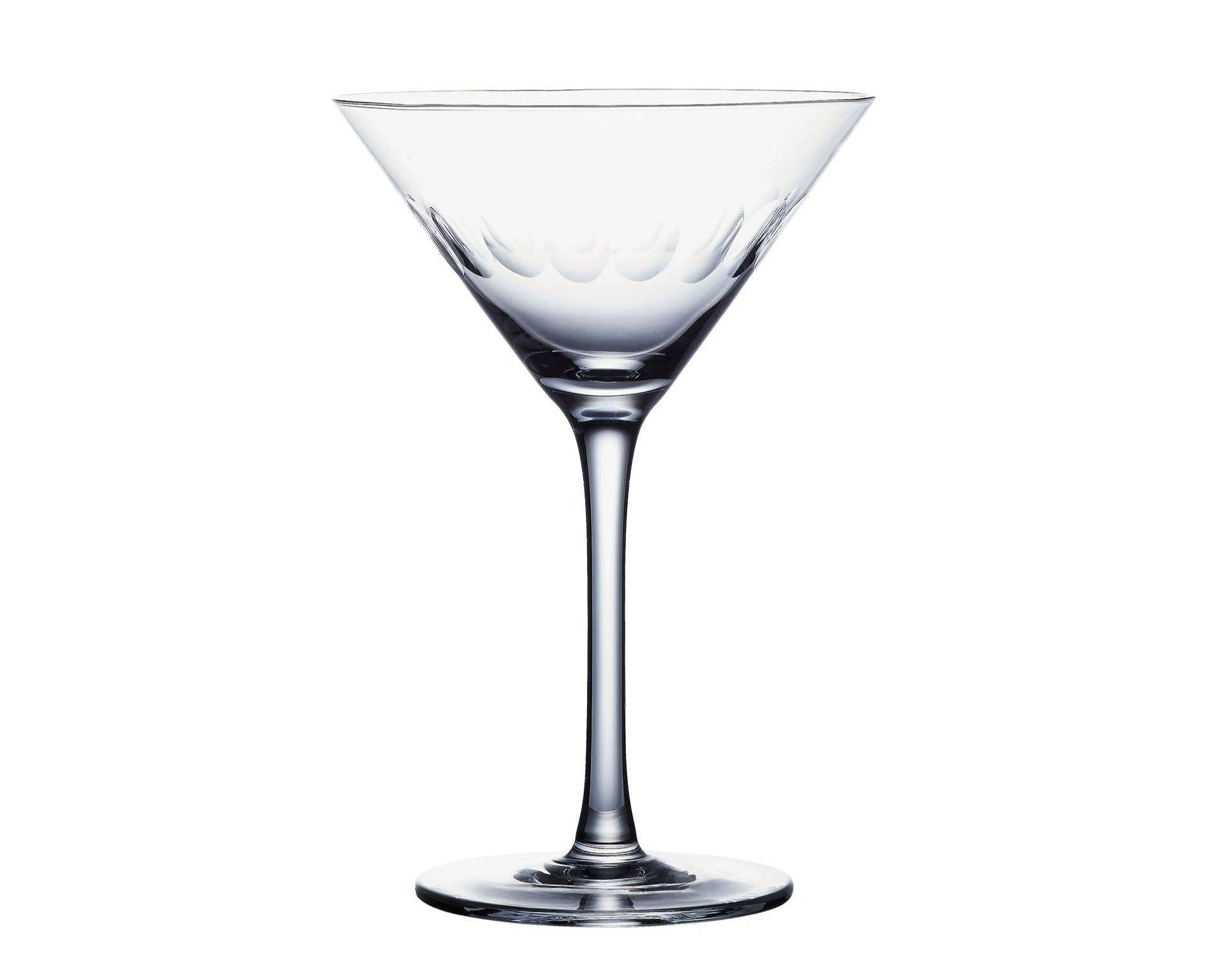 A Pair of Crystal Martini Glasses | Lens Design
