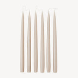 Candle Flair Taper Dinner Candles | Latte, 35cm, Pair