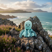 Fair Trade Crochet Jellyfish Baby Rattle Organic Cotton