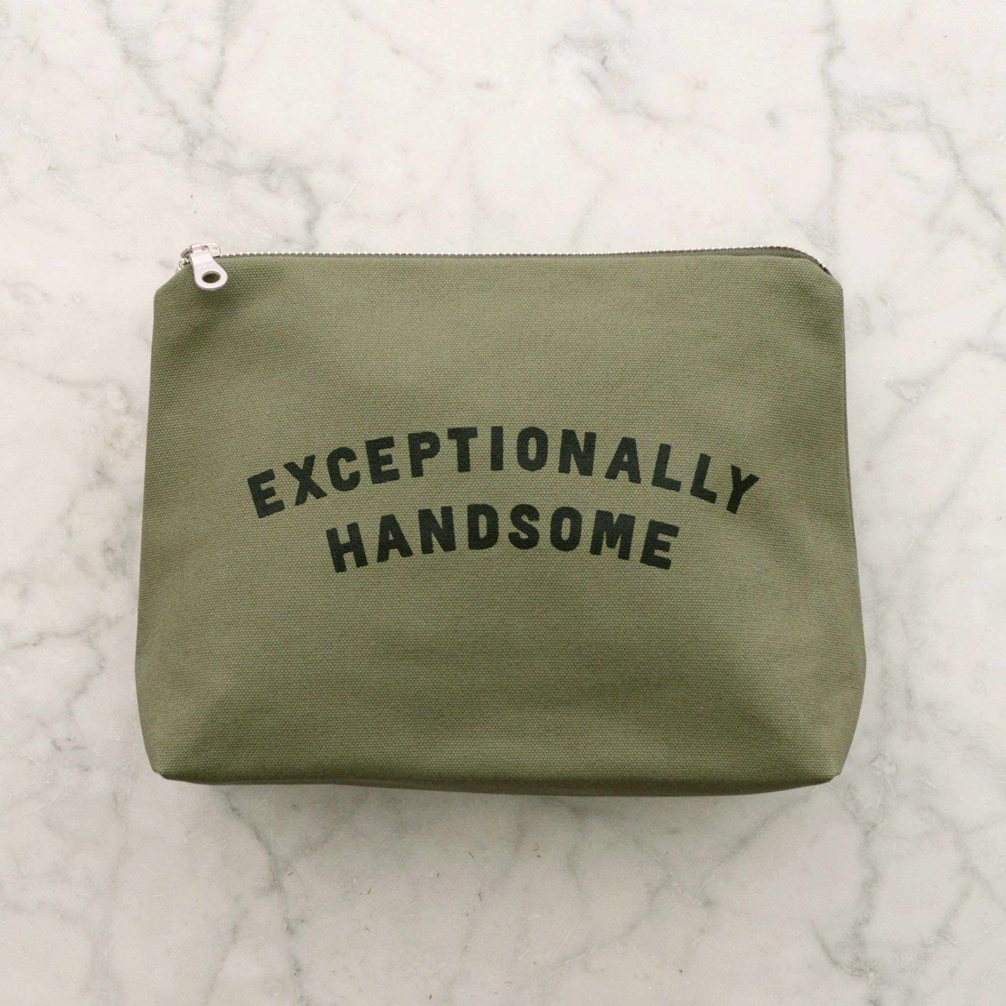 Exceptionally Handsome | Olive Wash Bag
