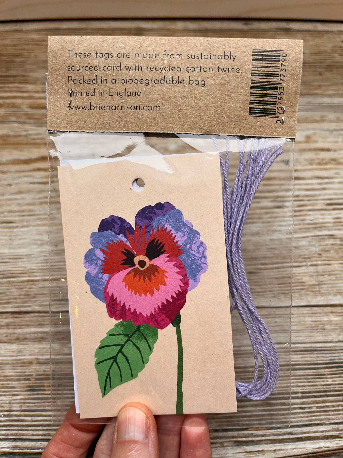 Pansies Gift Tags Pack 