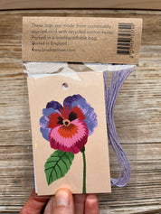 Pansies Gift Tags Pack 