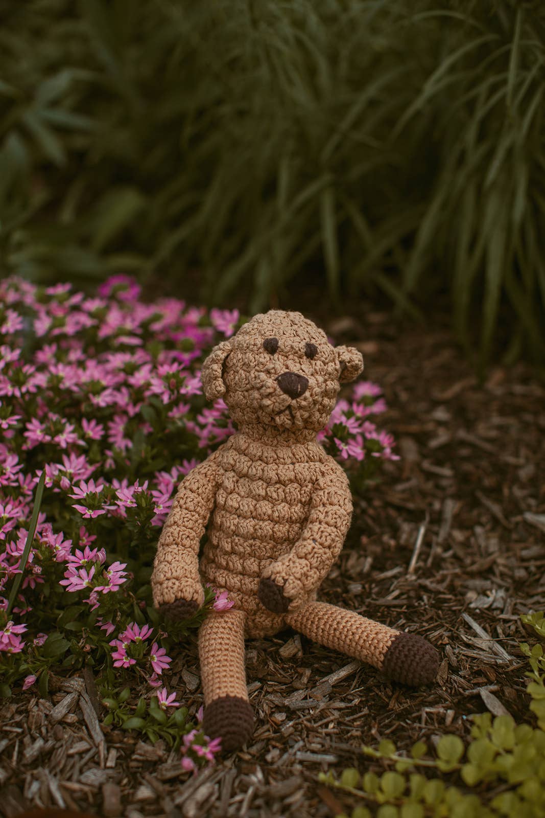 Crochet Baby Toy Goldendoodle rattle