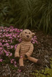 Crochet Baby Toy Goldendoodle rattle