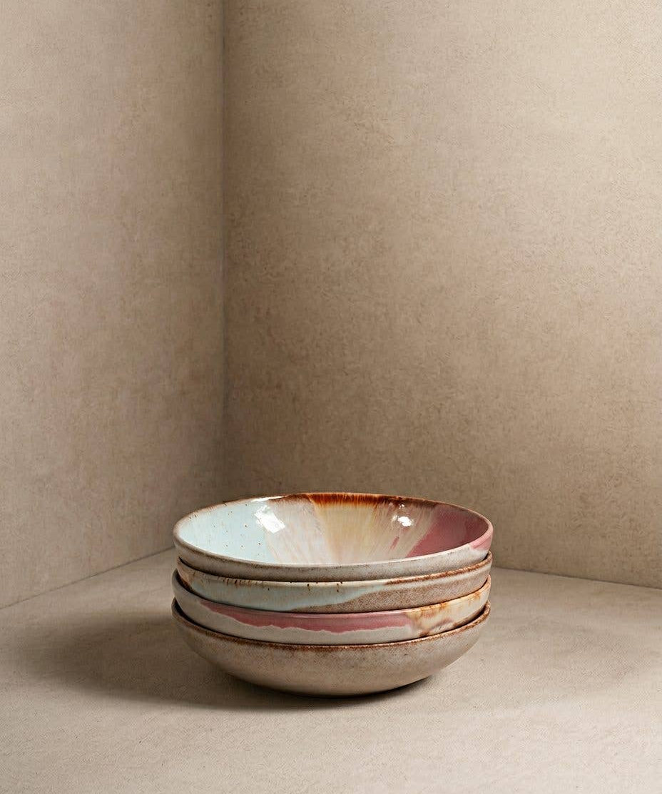 Melting Ice Cream stoneware pasta plate by Egg Back Home