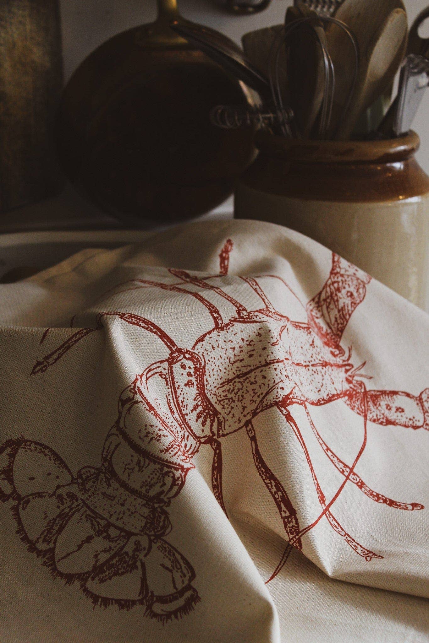 Red Lobster Tea Towel