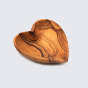 Olive Wood Heart Salt and Spice Dish