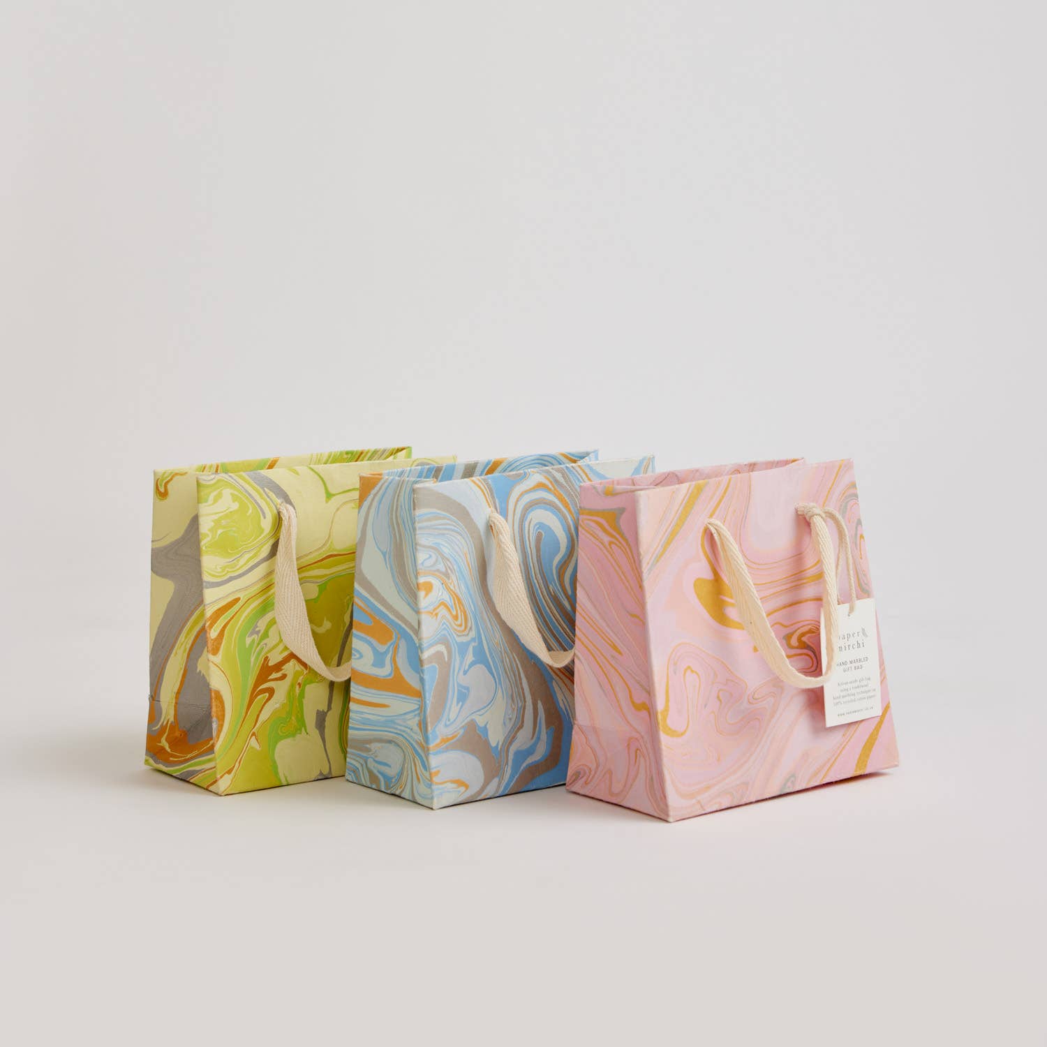 Hand Marbled Gift Bags (Small)