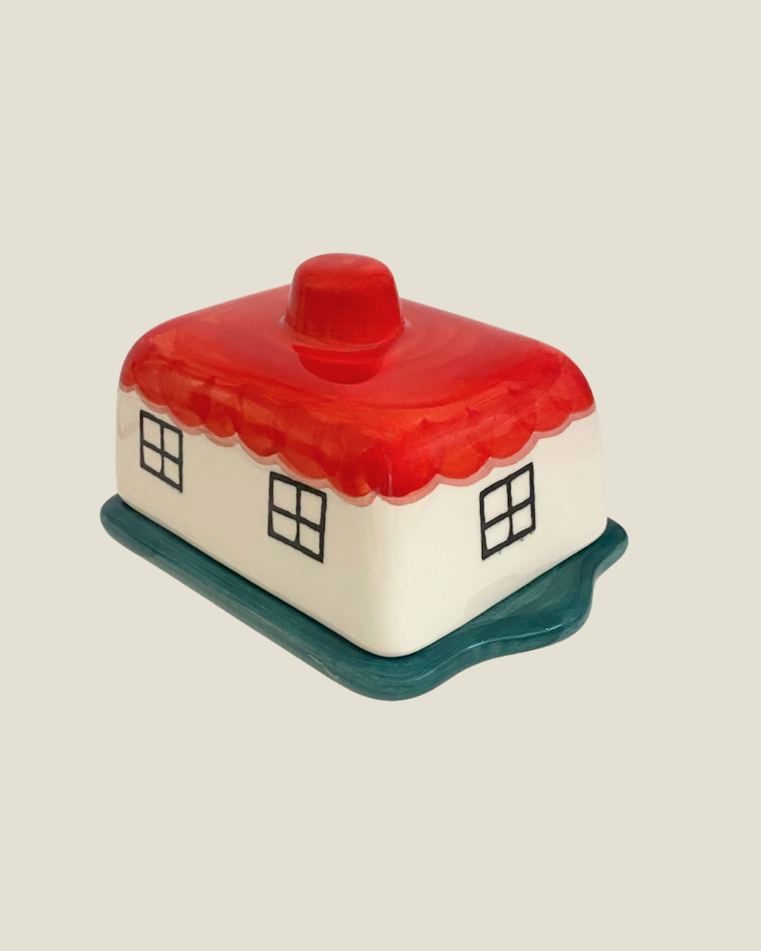 'La Maison de L’Amour' Ceramic Butter Dish