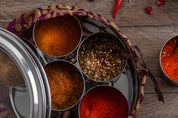World Spice Tin Blends & Rubs and Silk Sari Wrap