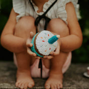 Pretend Play Food Rattle | Cupcake with Candle