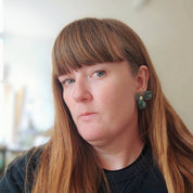 Maxi Bloom Floral Earrings in Seafoam