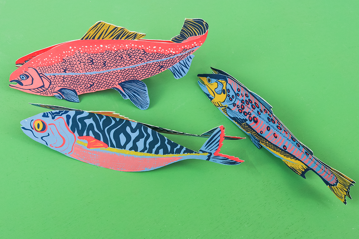 Trout Greeting Card