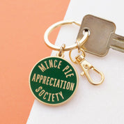 Mince Pie Appreciation Society | Enamel Keyring