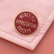 Mince Pie Appreciation Society | Burgundy Enamel Pin