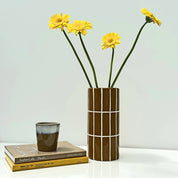 Ochre Tile Vase